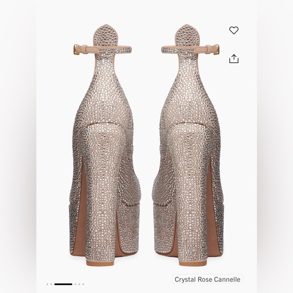 Valentino Garavani tan-go pump with crystals 155mm - Picture 13 of 14